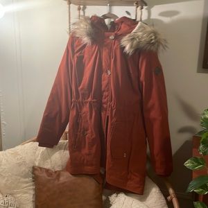 Hollister Rust Orange Parka